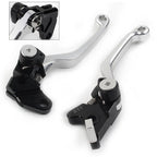 Silver Pivot Dirt Clutch Brake Levers for Kawasaki KLX250, D-Tracker (1993–1997)