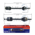 Set of 2 Front CV Axle Shafts for Dodge Stealth Mitsubishi 3000GT (1991–1999)