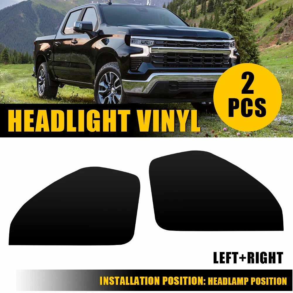 Smoke Headlight Side Marker Decals for Chevy Silverado 1500 (2022–2025)