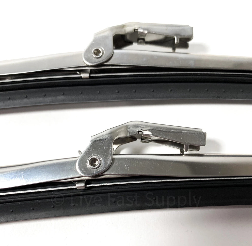 15" Stainless Steel Front Windshield Wiper Blades for Vehicle (Universal)