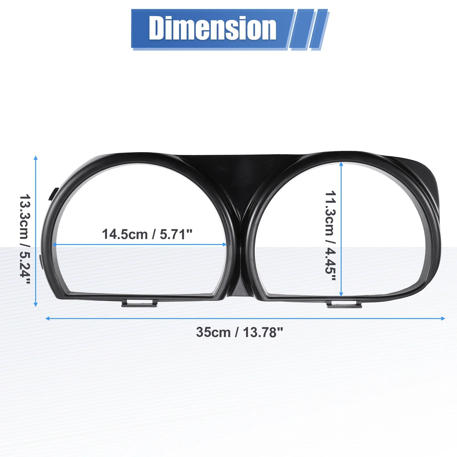 1 Pair Headlight Lamp Bezel Trim 68259053AB for Dodge Challenger (2015–2023)