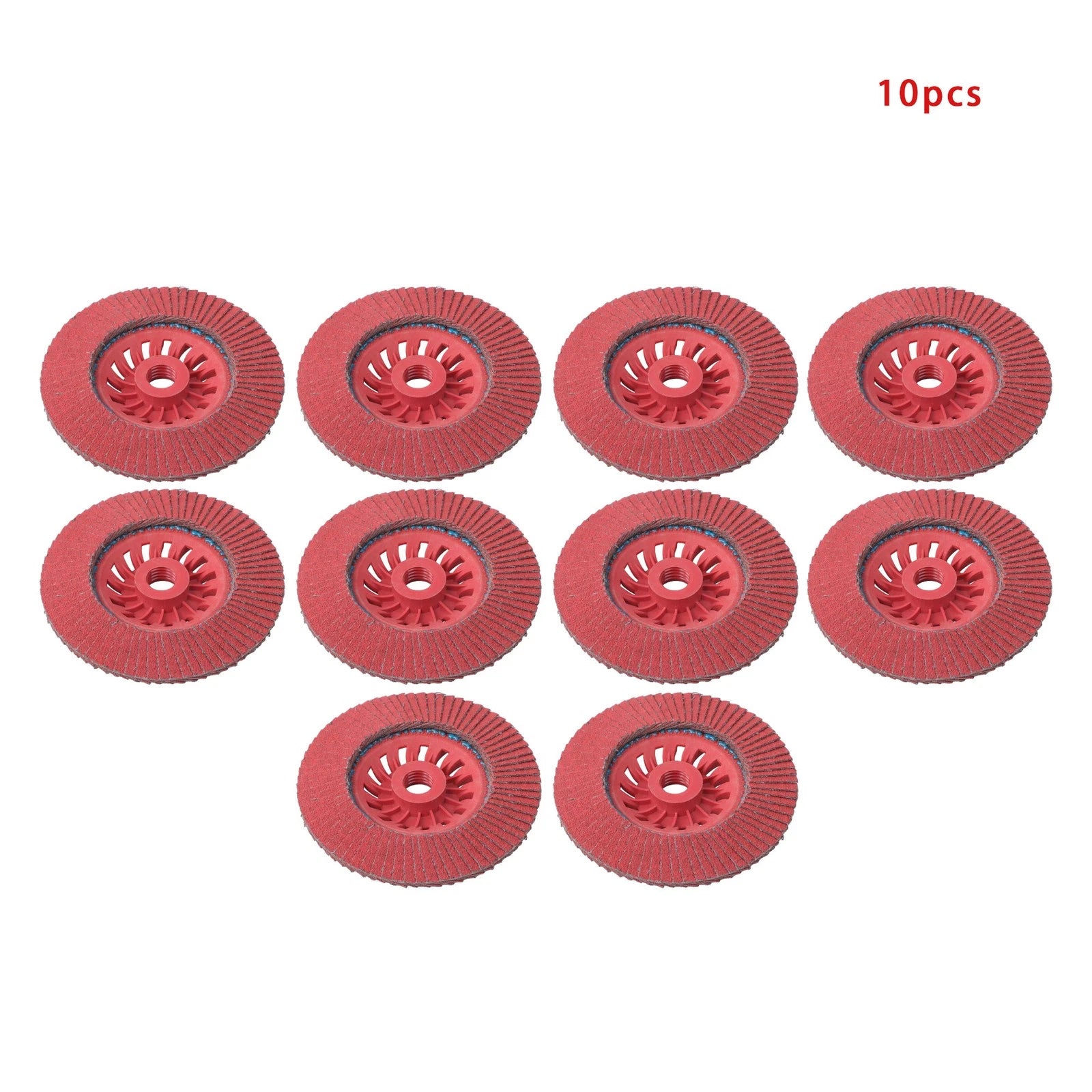 10 Pack Ceramic Grain Flap Sanding Discs 4.5" x 7/8" 80 Grit for Automotive