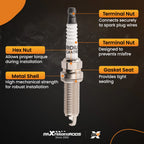 Iridium Spark Plug for Nissan Rogue L4 2.0L (2017–2019) DILKAR7D11H 90565