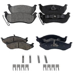 Set of 4 Brake Pads for Jeep Wrangler (2003–2004)