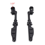 4.5" Black Flat Stiletto Foot Pegs for Harley Sportster