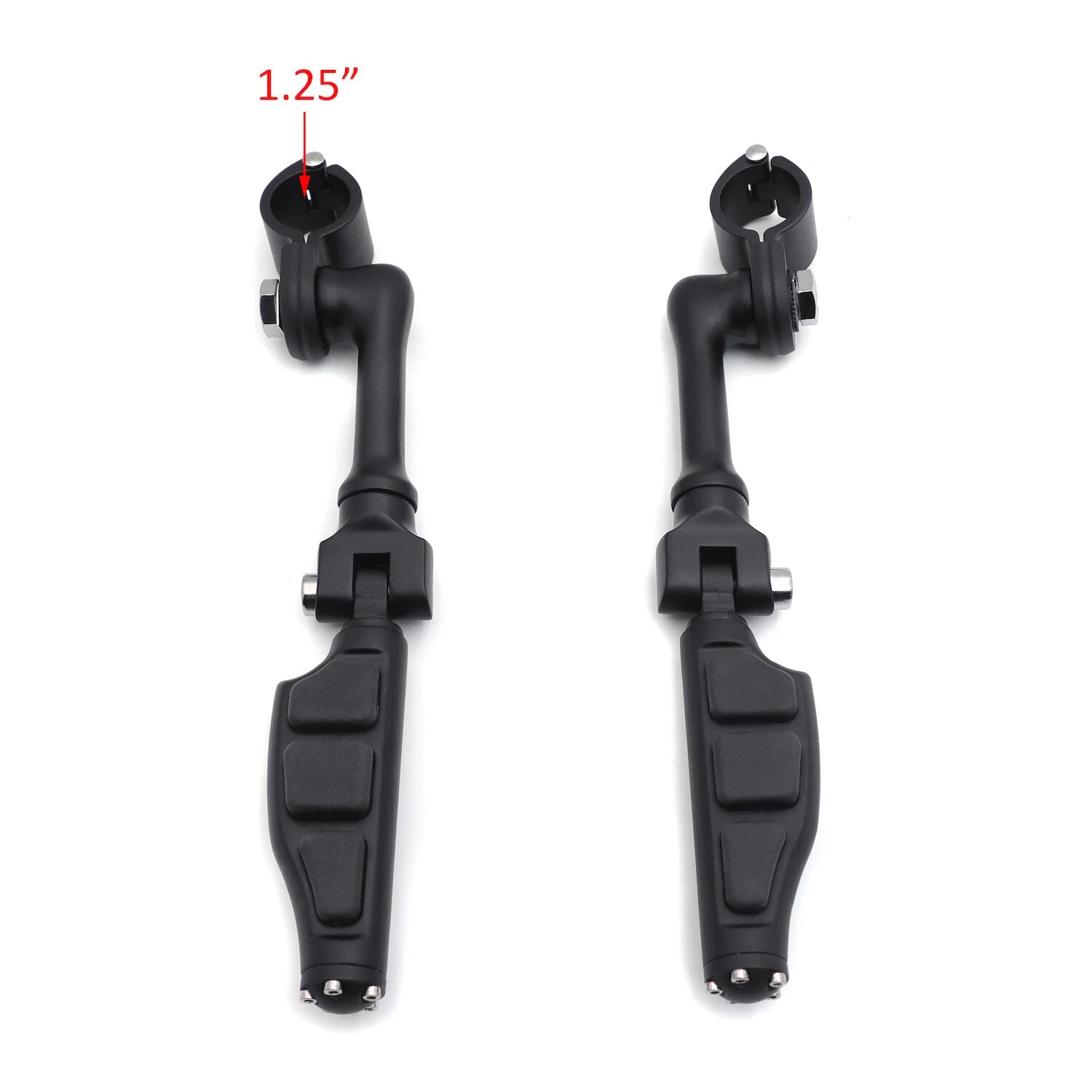 4.5" Black Flat Stiletto Foot Pegs for Harley Sportster