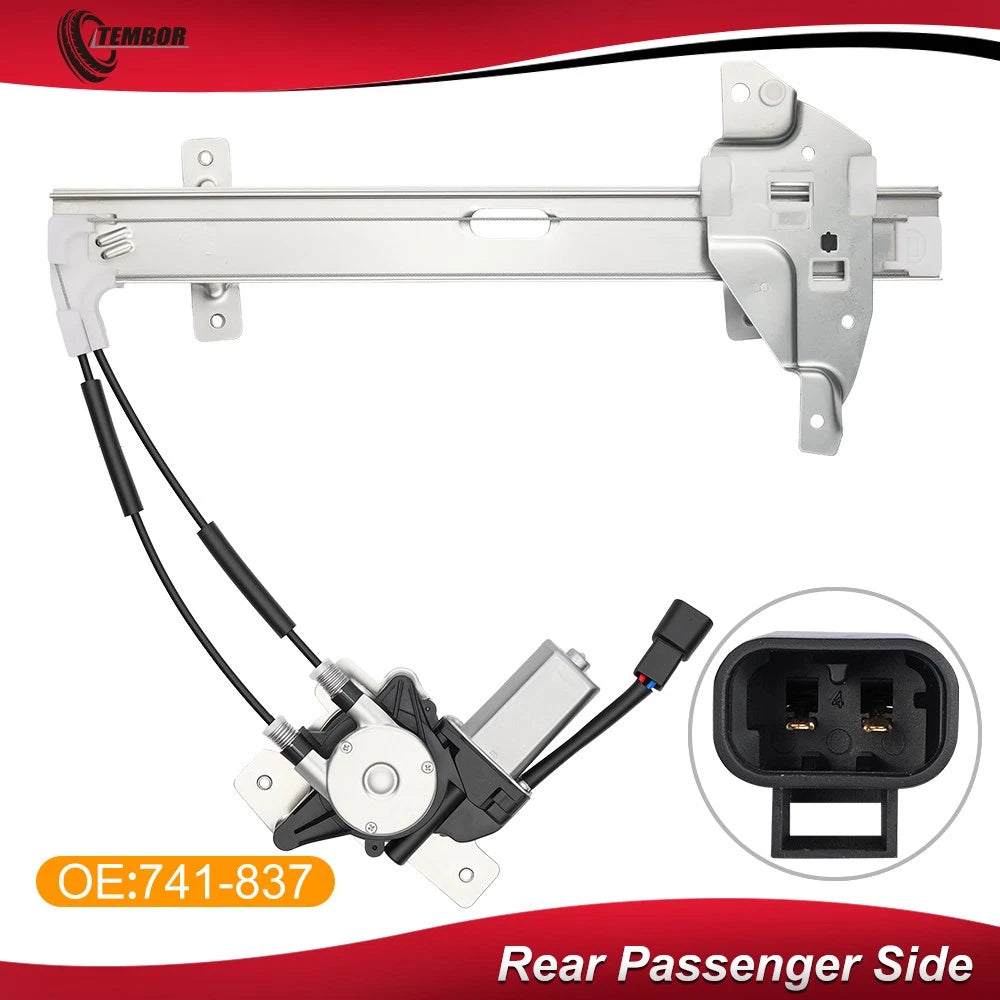 Rear RH Power Window Regulator with Motor for Pontiac Grand Prix (1997–2003)