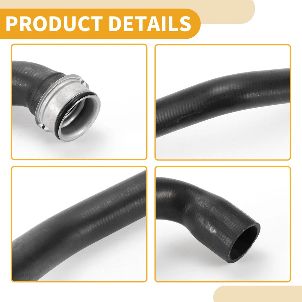 Radiator Hose for Mercedes-Benz ML350 (2006–2011) No.A1645010482 Rubber Black