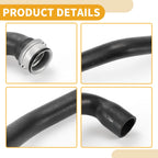 Radiator Hose for Mercedes-Benz ML350 (2006–2011) No.A1645010482 Rubber Black