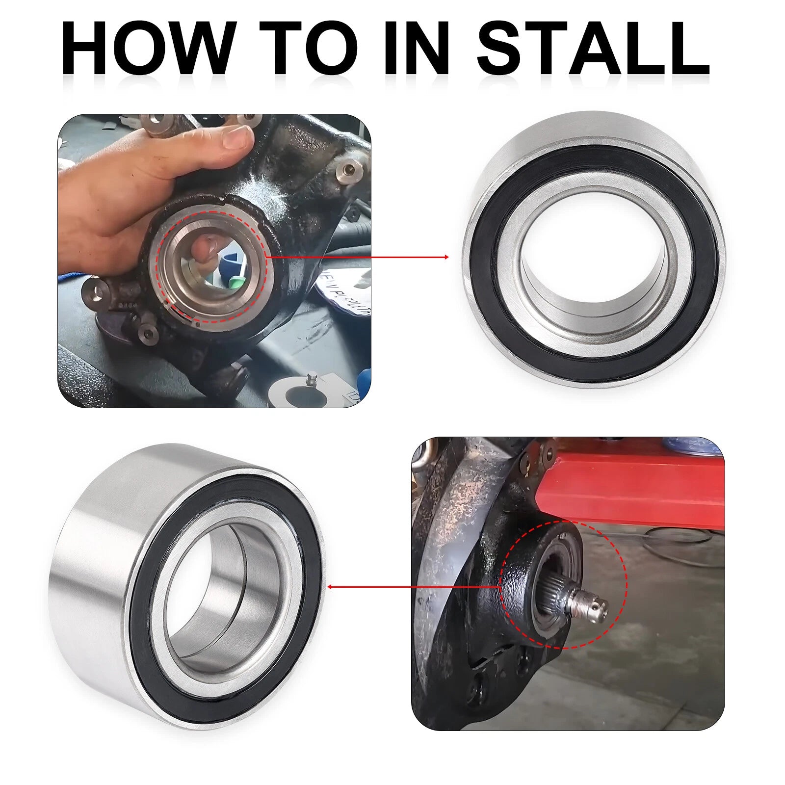 2 Pcs Wheel Bearing for Arctic Cat Wildcat XX (2018–2023) 2402-412
