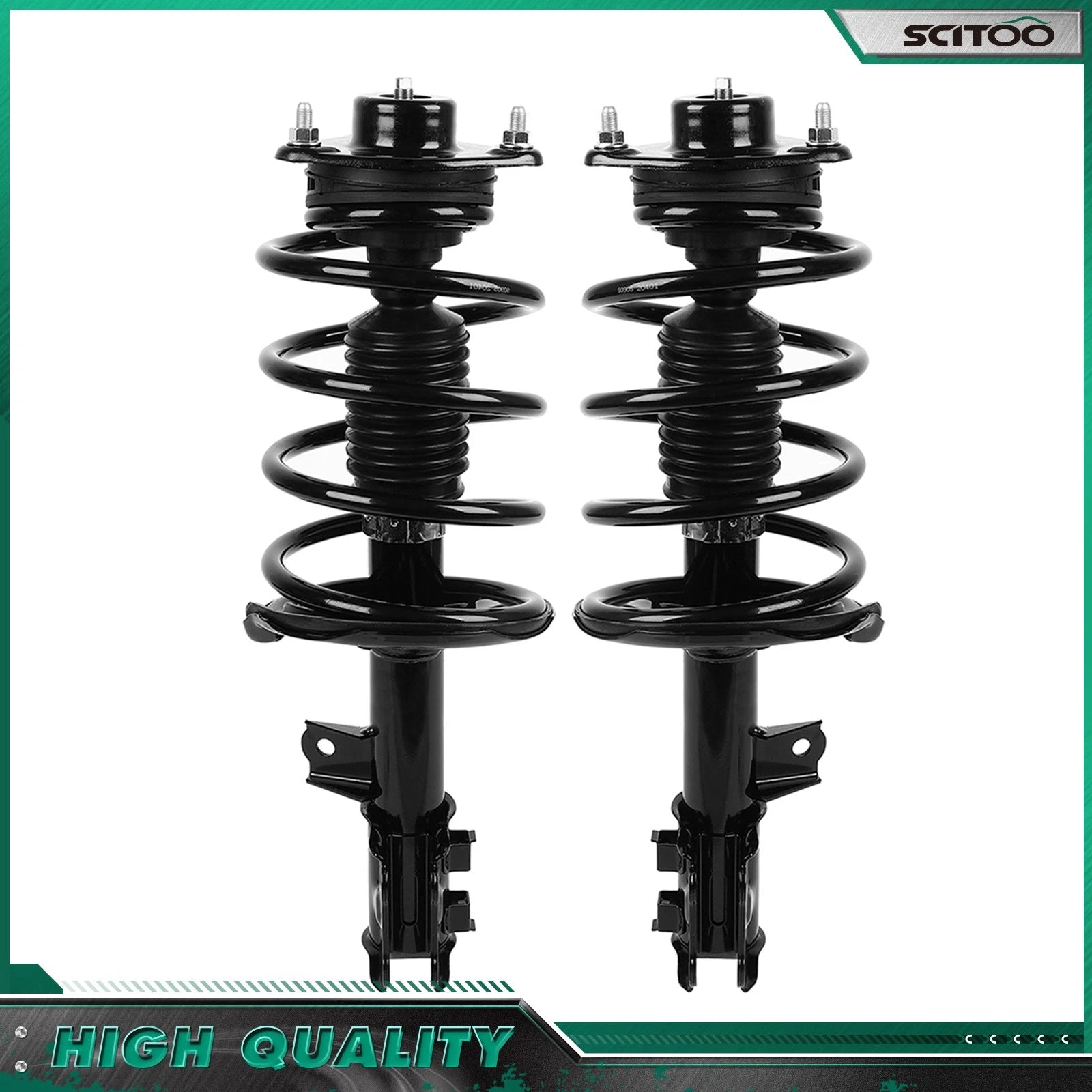 Front Struts Rear Shocks Sway Bars Tie Rods Kit for Kia Forte Koup (2010–2013)