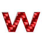 Carbon Red Alphabet Letter Emblem Badge Decals Stickers for Car (All Years)
