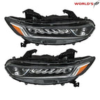 Set of 2 LED DRL Halogen Headlights for Honda Accord (2018–2020)