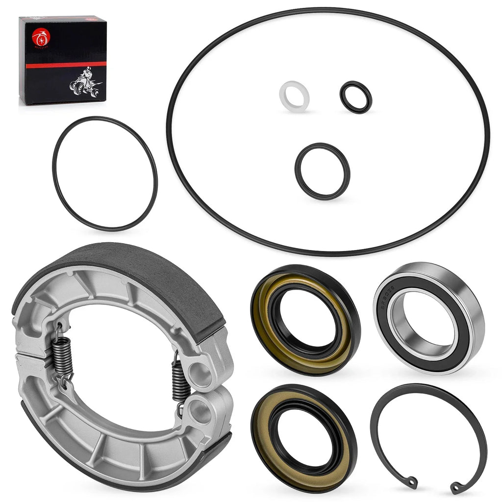 Rear Brake Drum Bearing Seals & Shoes for Honda Rancher 420 TRX420TM(2007–2013)