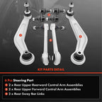 6X Rear Control Arm Stabilizer Bar End Link for BMW 525i 528i (1997–2010)