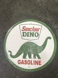 Sinclair Dino Gasoline Embossed Sign Wall Decor 11.75" Made in USA