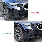 4 x Front Bumper Side Fin Canards Splitter for BMW X6 (2023–2025)
