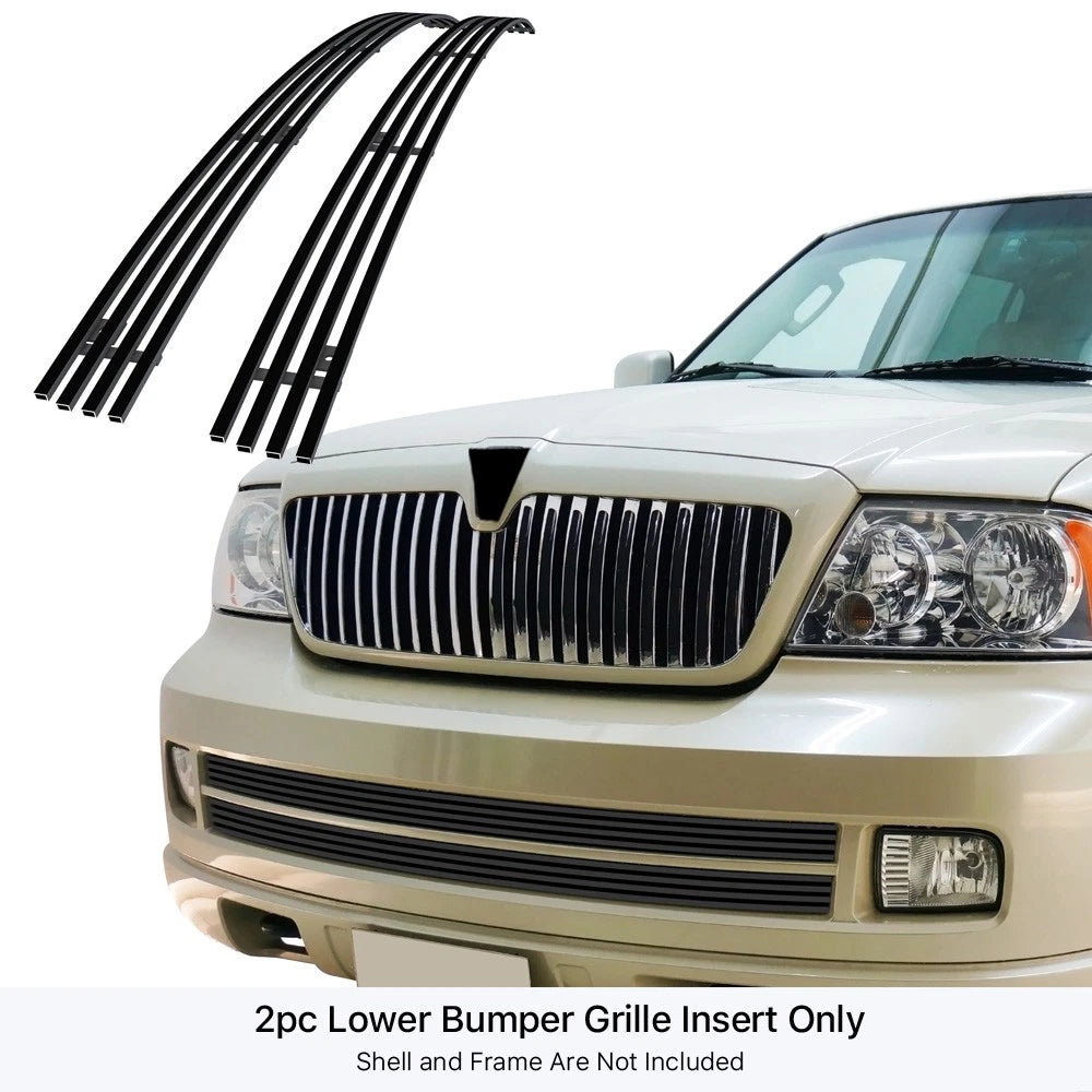 Black Billet Grille Insert for Lincoln Navigator (2005-2006)
