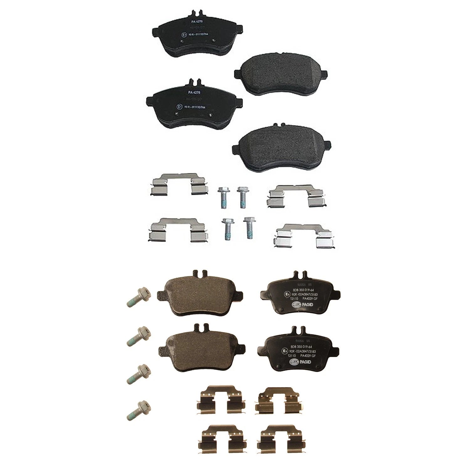 Disc Brake Pads Kit for Mercedes Benz R172 SLK250 (2011–2016)