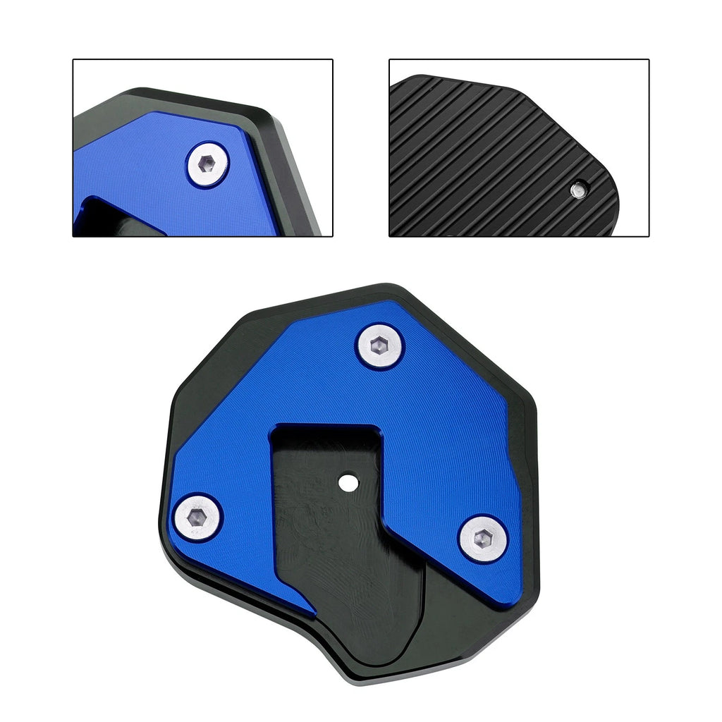 Kickstand Enlarger Plate Pad for Suzuki GSXR1300R (2008–2020) Blue