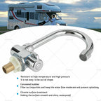 Single Cold Water Faucet for RV Motorhome (360 Rotation, 1/2in Mounting)