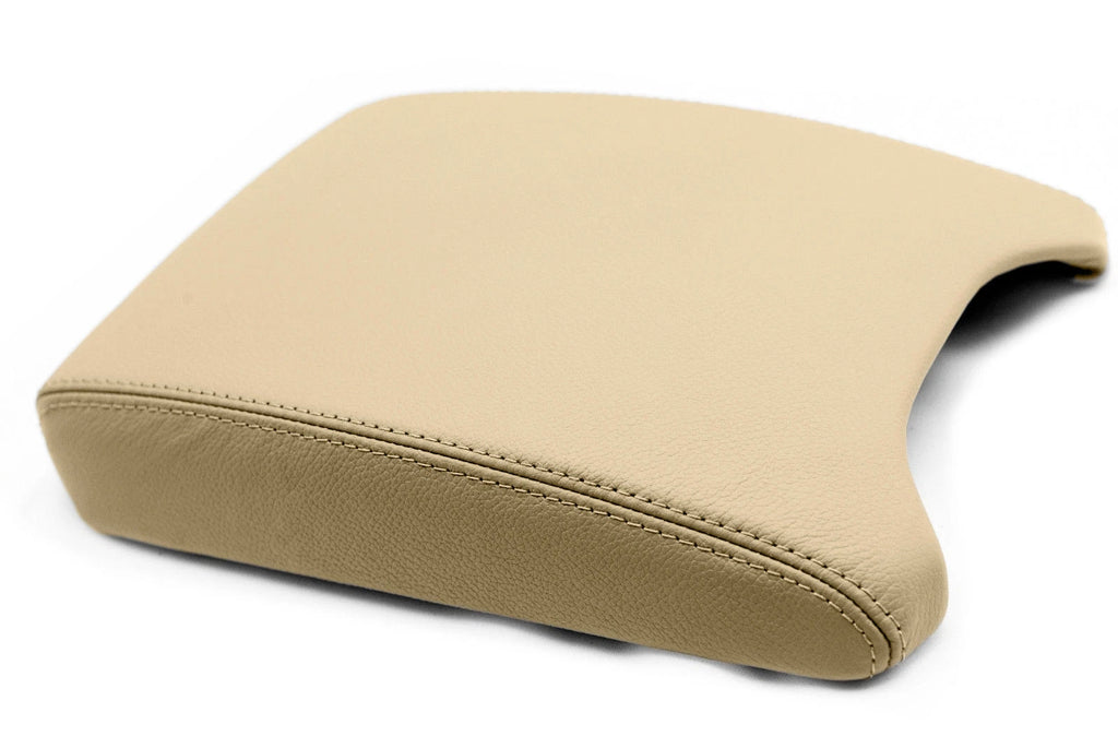 Leather Synthetic Center Console Armrest Cover for BMW X5 (2000–2006) Beige