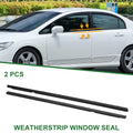 2X Front Left Right Weatherstrip Window Seal No. 72450TR0A01 for Honda Civic 