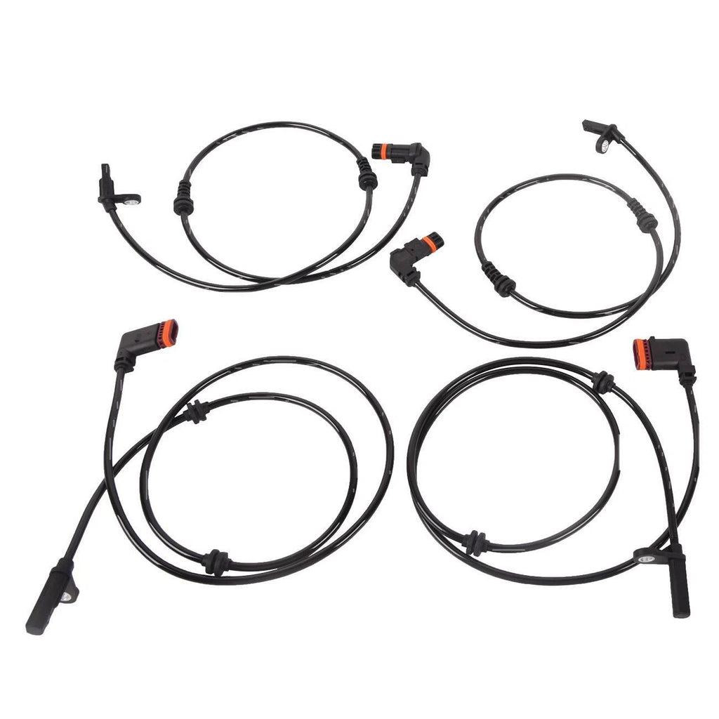 Set of 4 ABS Wheel Speed Sensors for Mercedes C250 C300 C350 (2012–2015)