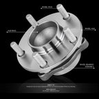 Front Left or Right Wheel Bearing & Hub for Nissan 350Z Infiniti G35 (2003–2009)