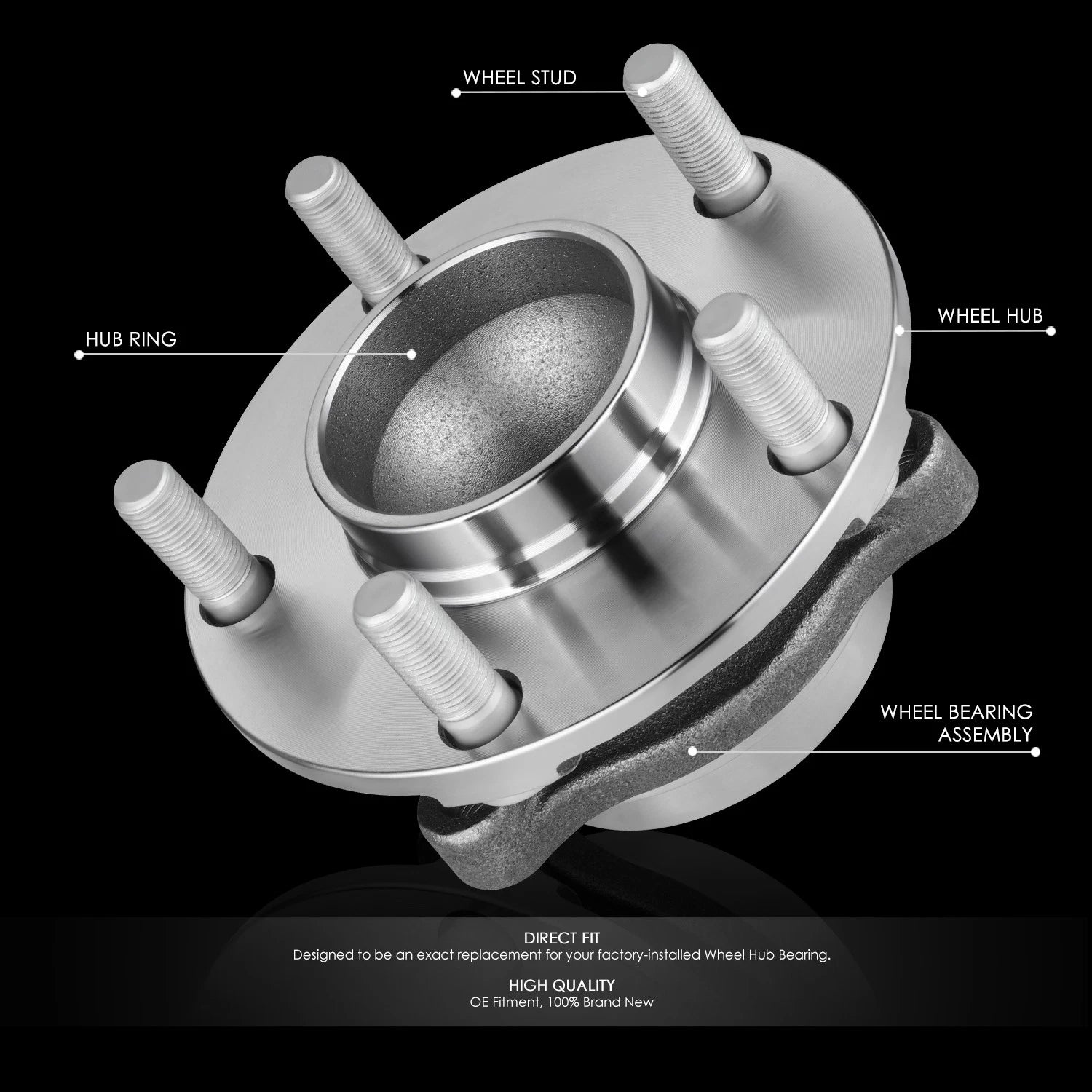 Front Left or Right Wheel Bearing & Hub for Nissan 350Z Infiniti G35 (2003–2009)