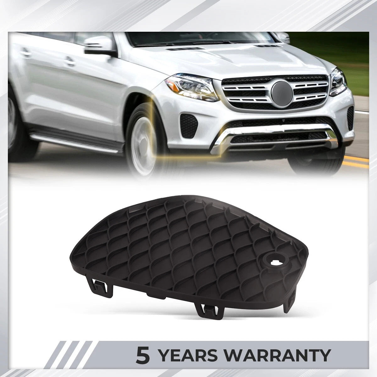 Right Front Bumper Cover Grille Trim for Mercedes Benz GLS450 (2017–2019)
