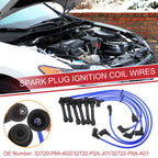 7pcs Spark Plug Wire Ignition Coil Cable No. 32720-P8A-A02 for Honda Accord (1990–2002)