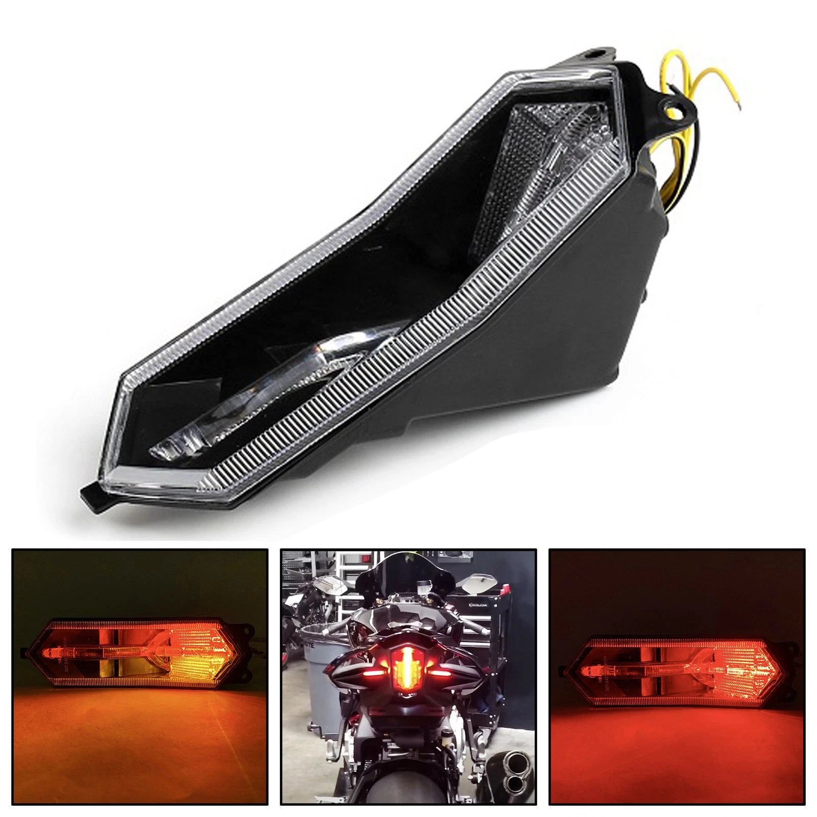 Tail Light with Integrated Turn Signals for Yamaha YZF R6 R1 R1S R7 R9 (2015–2025)
