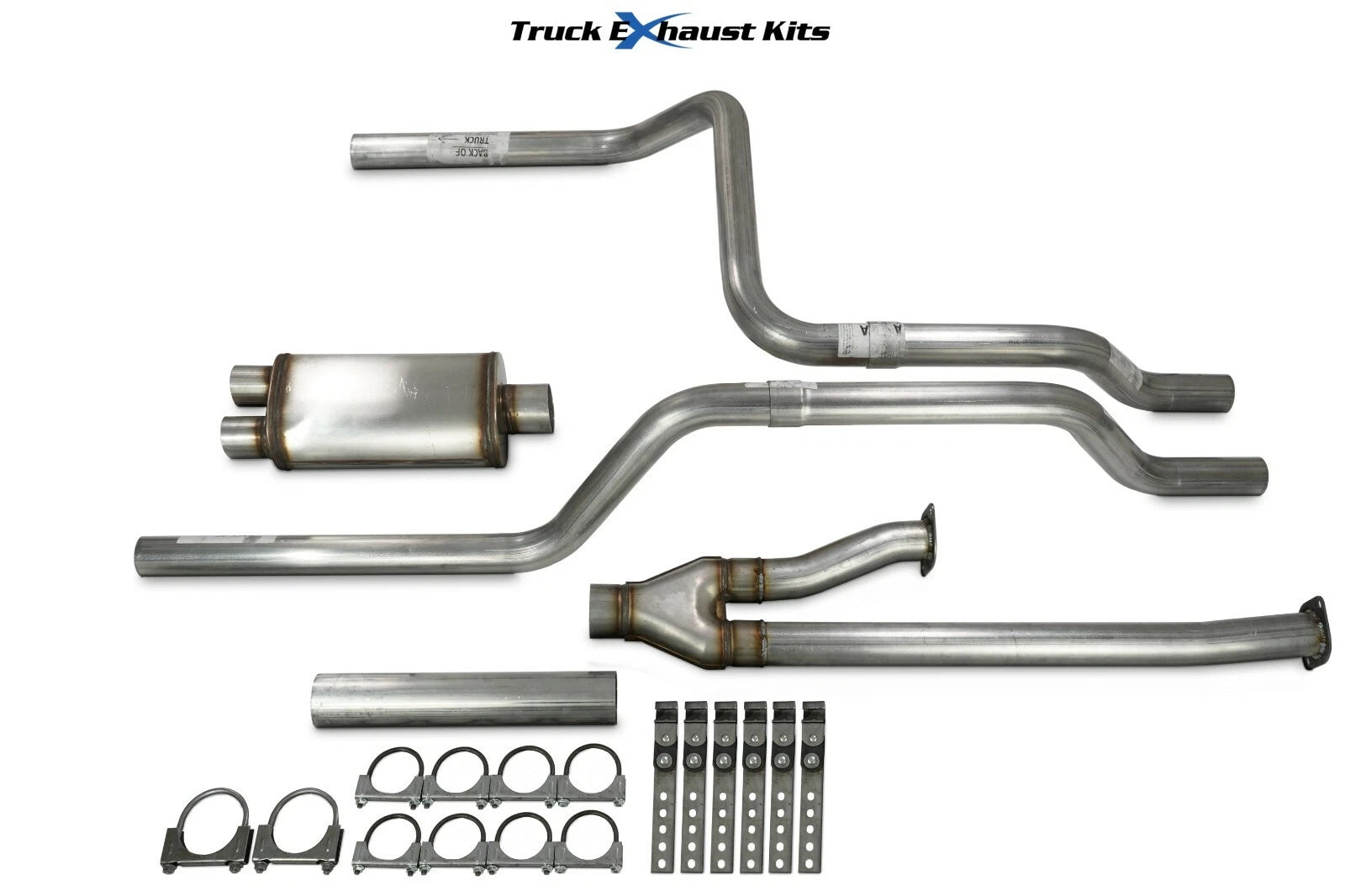 2.5" Dual Exhaust Kit for Toyota Tundra (2014–2021) Stainless Rear Exit