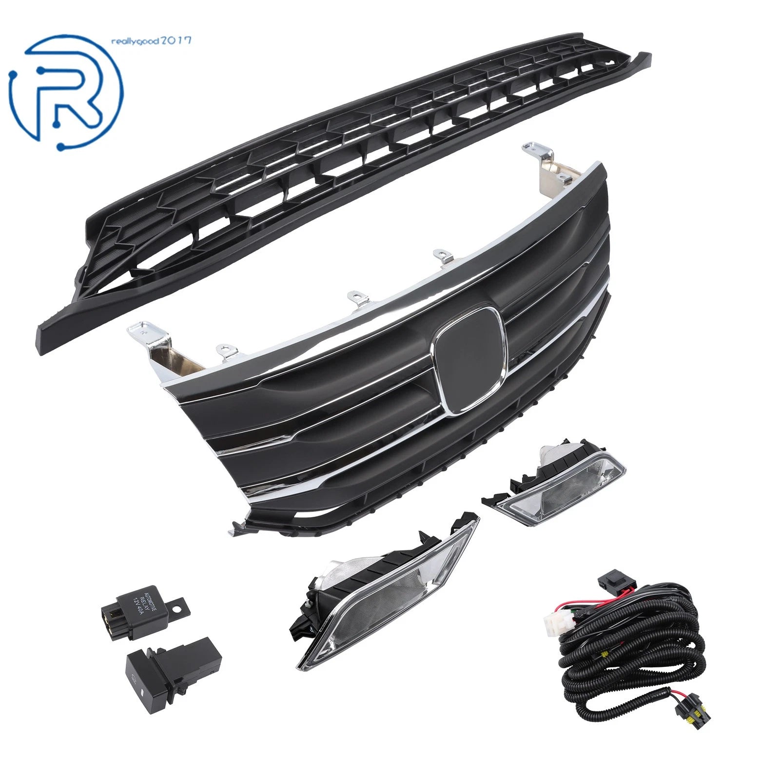 Chrome Grille & Fog Lights Kit for Odyssey (2011-2014)
