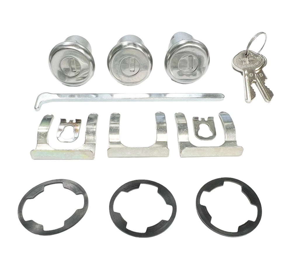 Door and Trunk Lock Set with GM Keys for 1965–1968 Chevy Impala
