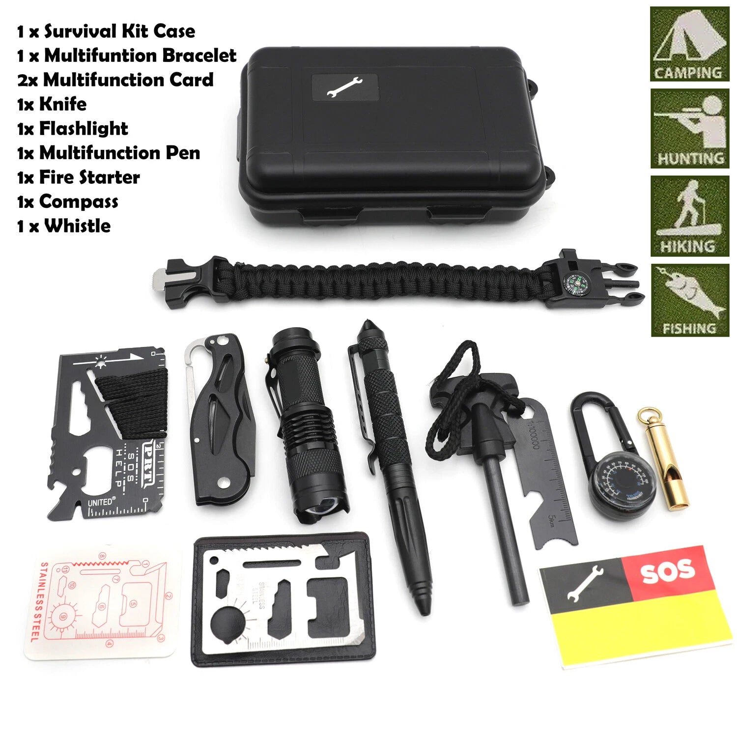 Outdoor Emergency Survival Tools Box for Camping and Hiking (2023)
