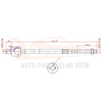 Set of 6 Front Inner Outer Tie Rods Sway Bar Links for Mitsubishi Lancer (2002-2007)
