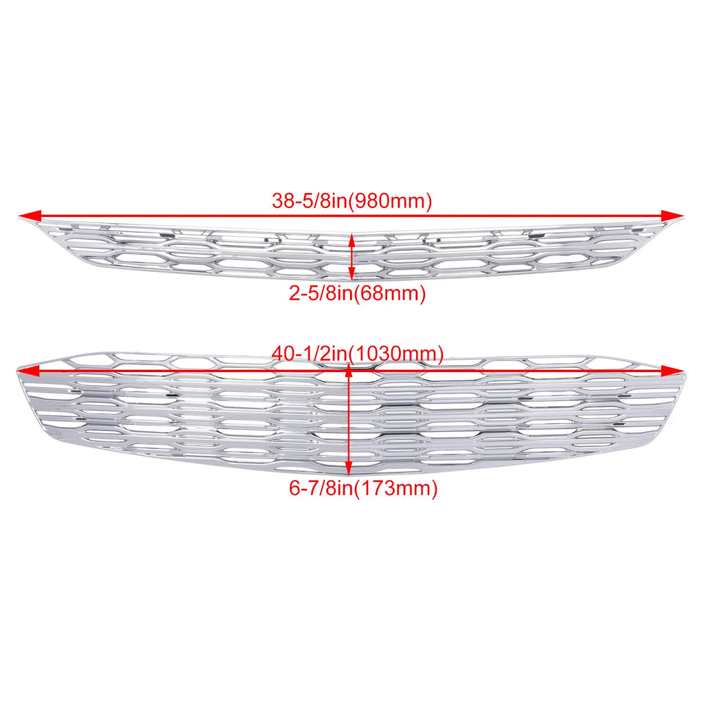 Chrome Snap On Grille Overlay for Chevy Malibu (2016–2018)