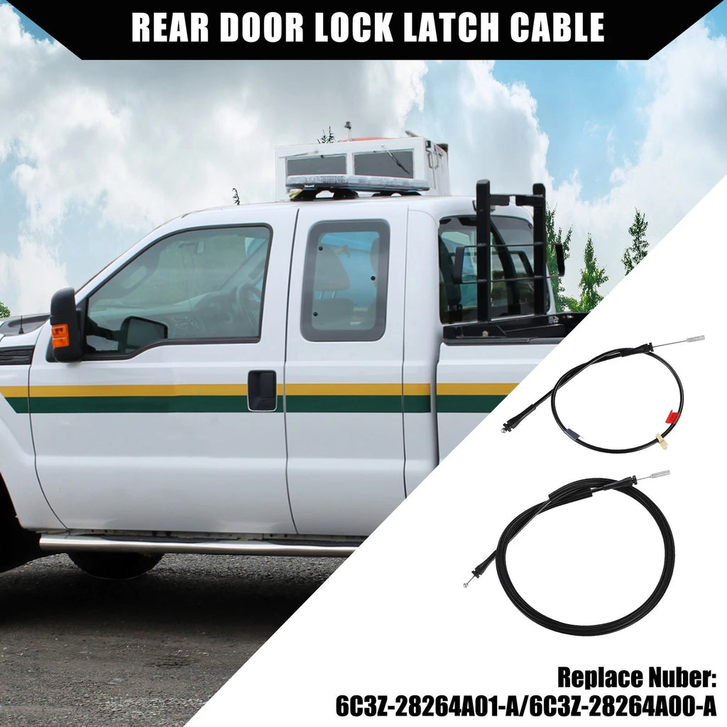 Rear Upper Lower Door Latch Release Cable for Ford Extended Cab (2006–2010) NO. 6C3Z28264A01A