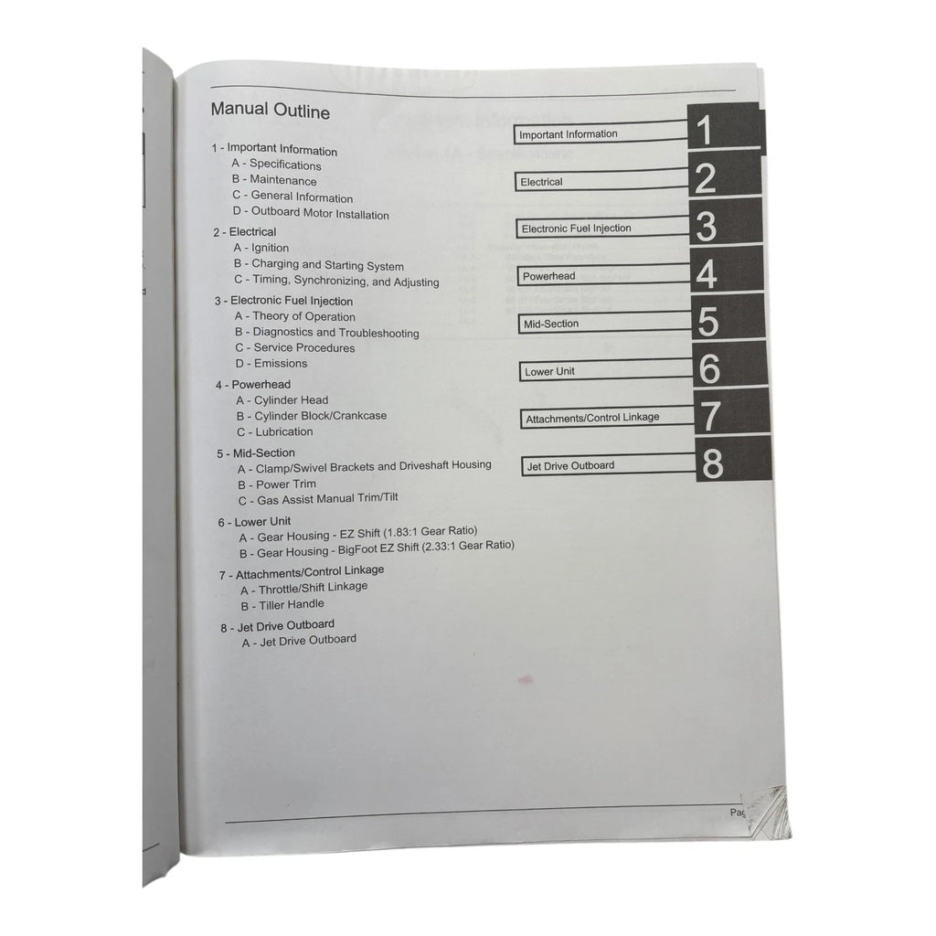 Service Manual for Mercury 90-866917 50/60 BigFoot 40 Jet EFI FourStroke (1990–2023)