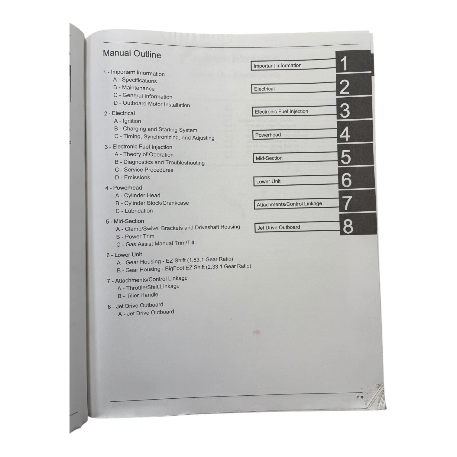 Service Manual for Mercury 90-866917 50/60 BigFoot 40 Jet EFI FourStroke (1990–2023)