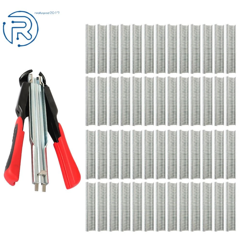 SR8 Hog Ring Pliers Kit with 2500 Nails for Fencing