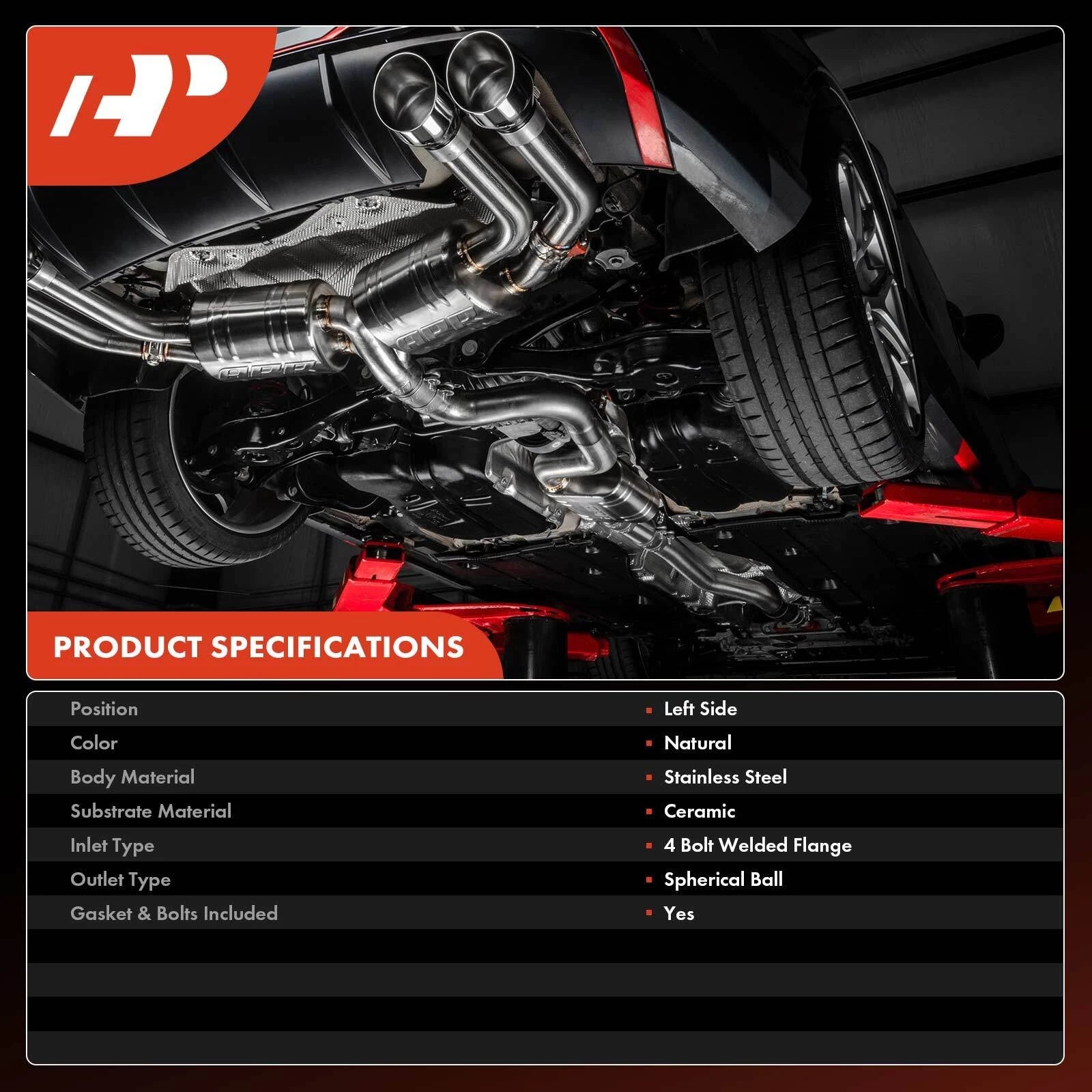Left Catalytic Converter for Dodge Durango Jeep Grand Cherokee (2013–2019)