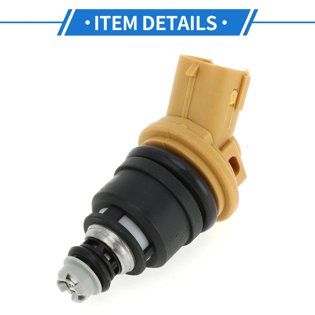 Fuel Injector No. 166005NA0A for Nissan Rogue Hybrid (2017–2019) 1 Pc Black Yellow