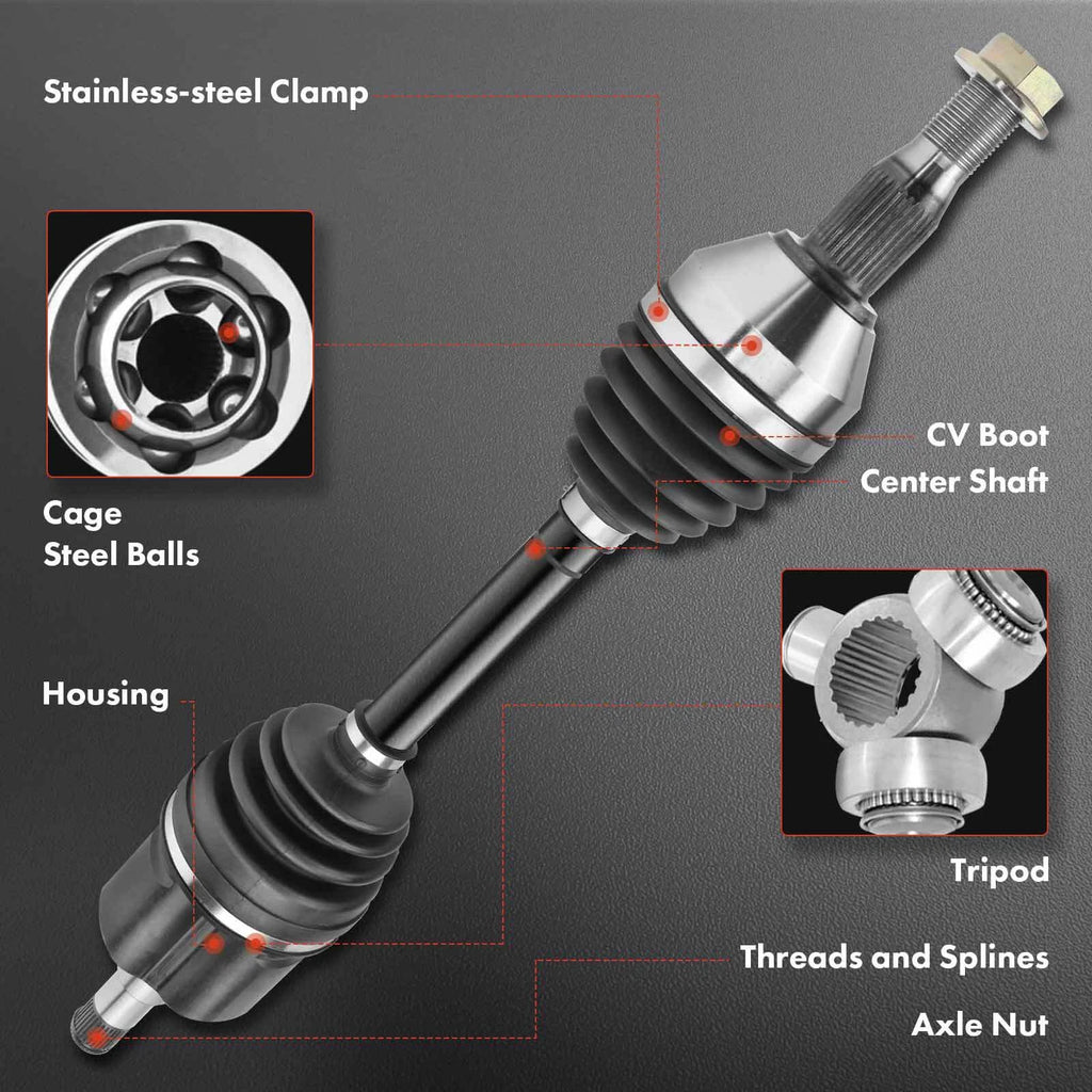 CV Axle Shaft + Wheel Hub for Buick Regal, Chevy Impala