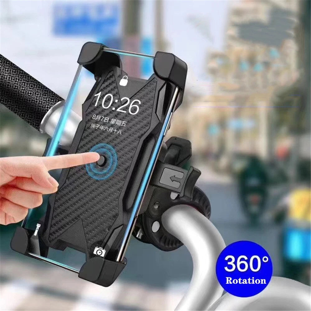Handlebar Mirror Mount Holder with USB Charger for Motorcycle ATV
