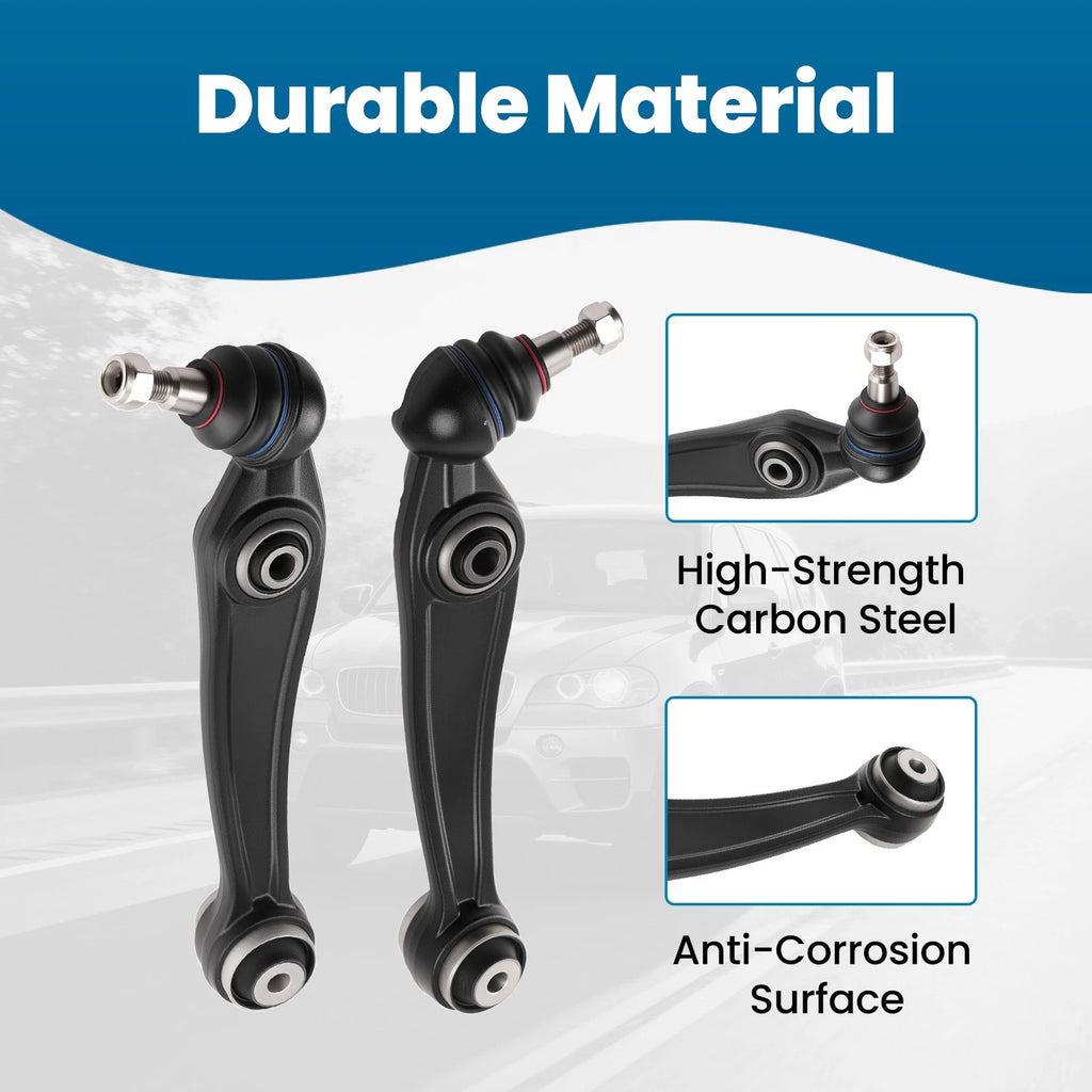 Front Lower Rearward Control Arms for BMW X5 (2014–2018) X6 (2015–2019) w/Ball Joint