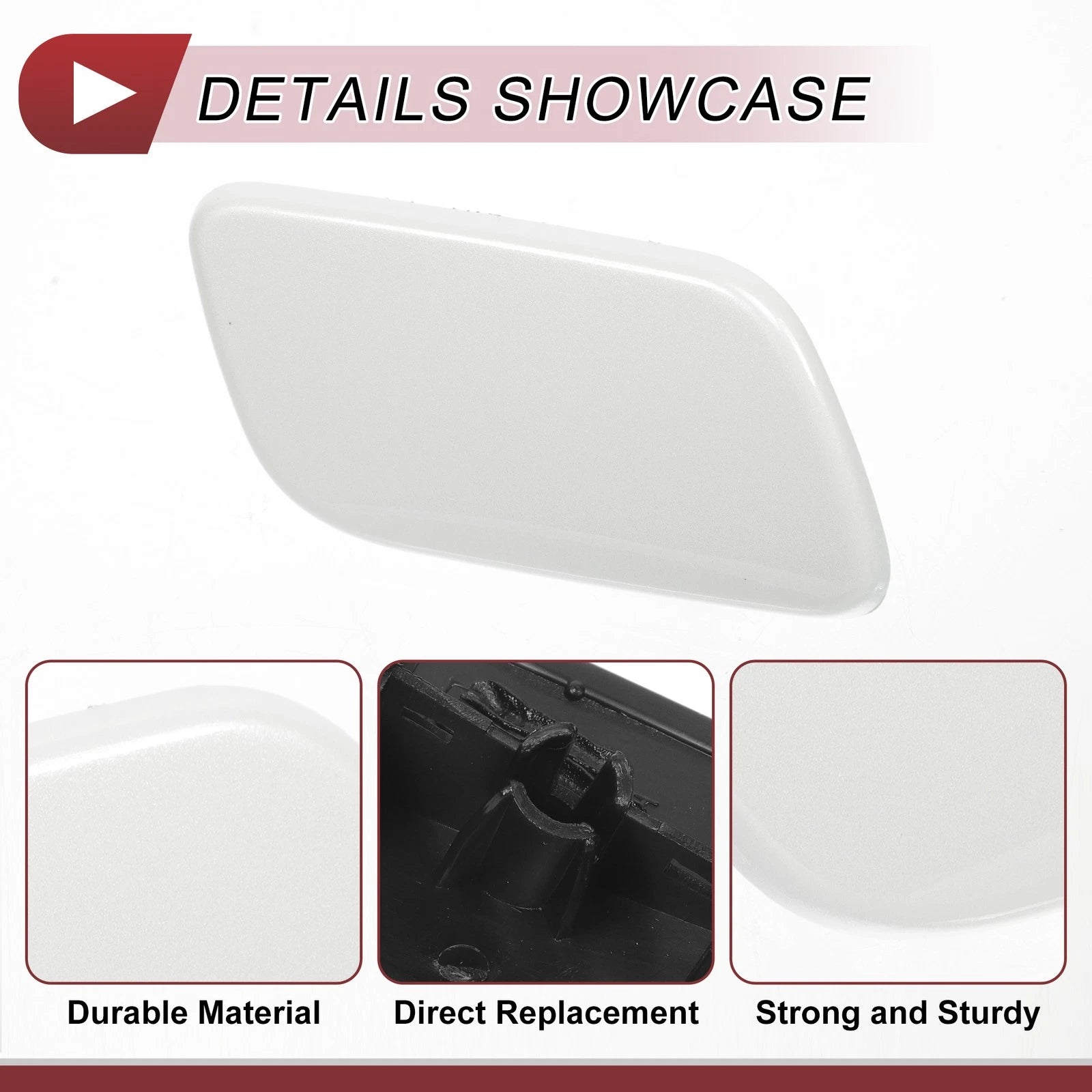 Washer Nozzle Cover Cap for Subaru Forester Sport (2013–2015) White