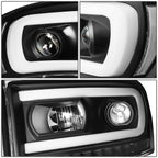 LED DRL Sequential Turn Signal Projector Headlight for Ram Truck (2006–2009)